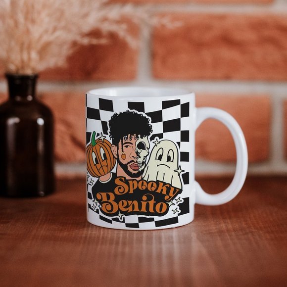 Spooky Benito Bad Bunny Halloween Mug - Picture 4 of 5